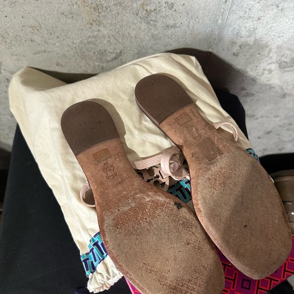 Tory Burch Logo Sandals - Picture 3 of 4